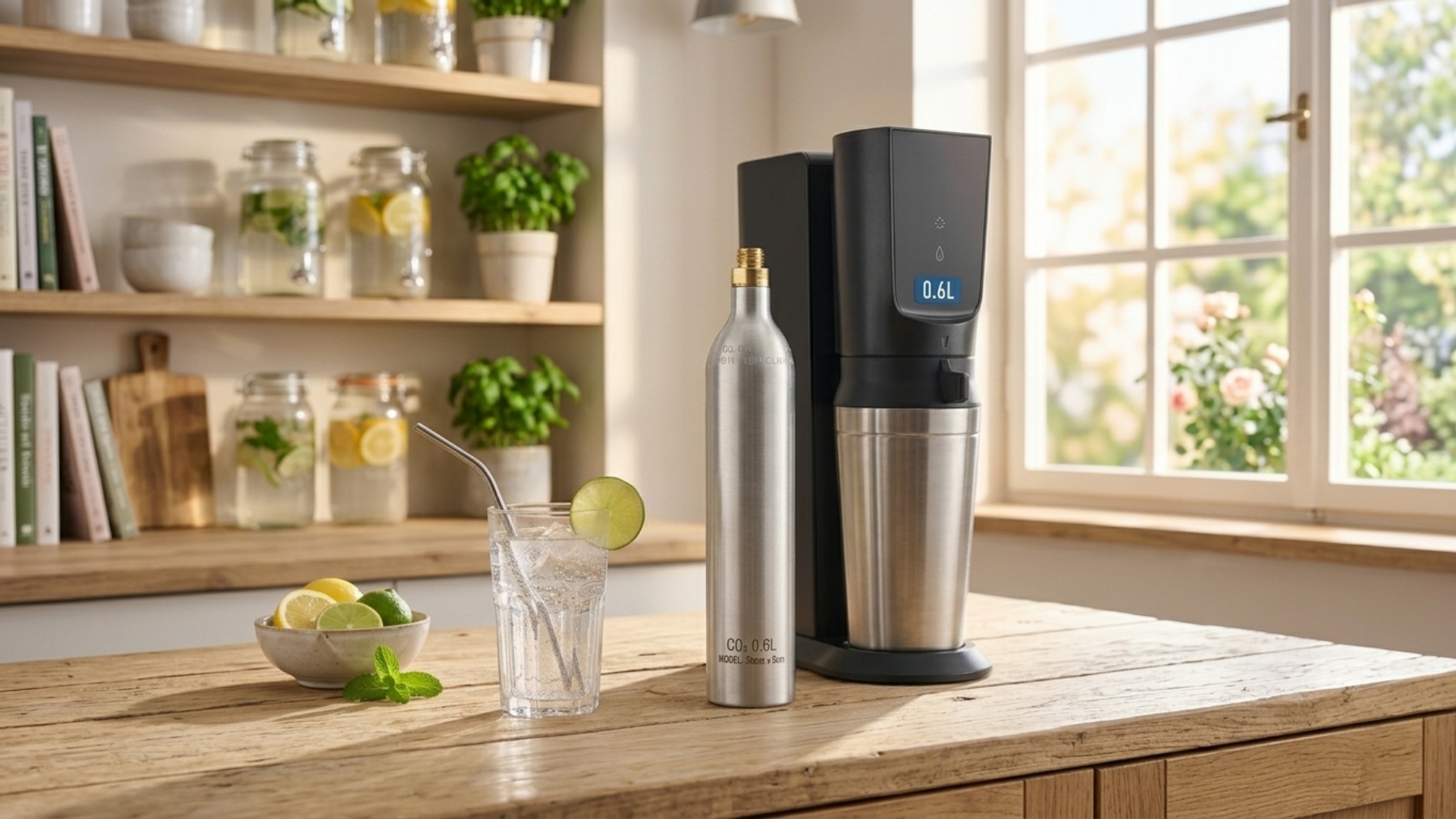 Premium 0.6L CO2 Cylinders for Sparkling Water Makers